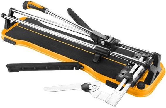 Плиткоріз ручний Tolsen Профі алюмінієвий 600мм роликовий різак з карбіду вольфраму кутовий різ 0°-60° до 12мм