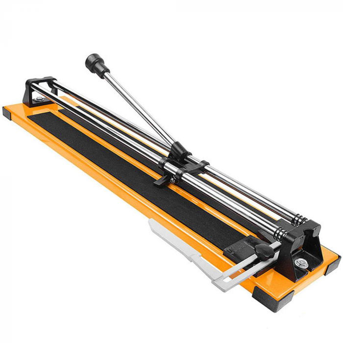 Плиткоріз ручний Tolsen Профі алюмінієвий 600мм роликовий різак з карбіду вольфраму до 12мм