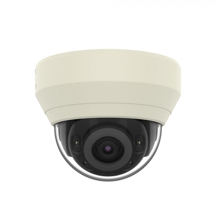 Камера IP Hanwha QND-7010R, 4MP, Indoor Dome, 2.8mm, f/2.0, IR20m, Mic, DC 12V/PoE, IK08