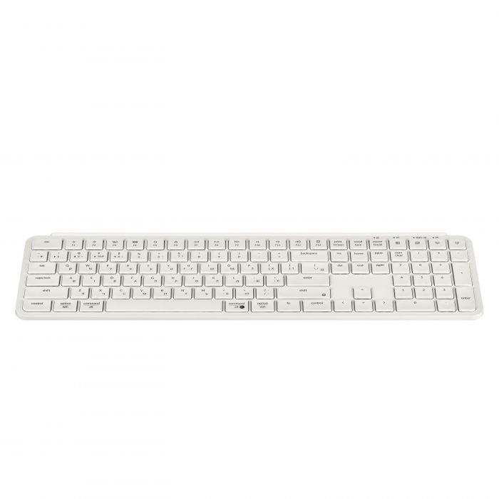 Клавіатура мембрана Keychron B6 Pro, USB/WL/BT, ivory white