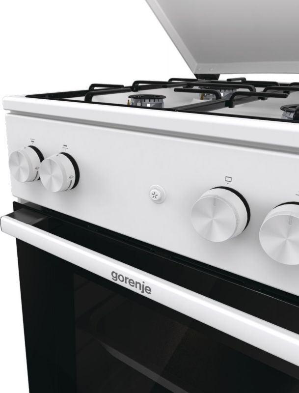 Плита Gorenje  газова, 70л, 50x60см, емальовані, з кришкою, білий