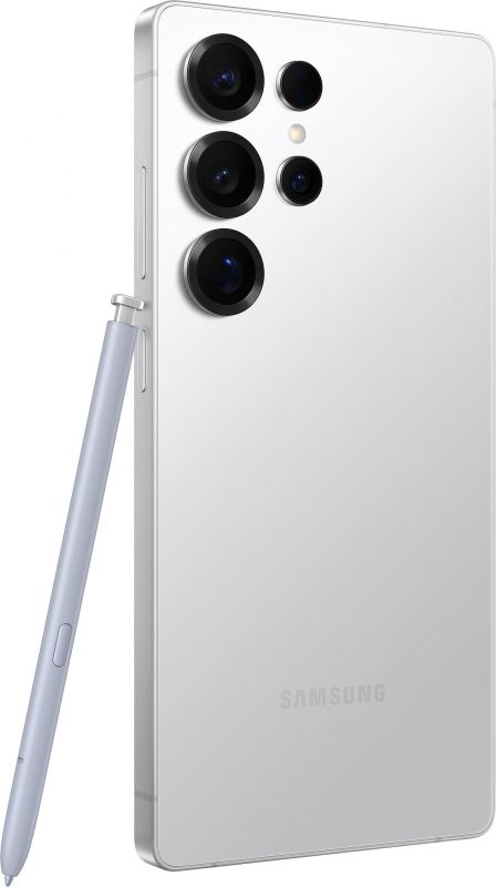 Смартфон Samsung Galaxy S25 Ultra 5G (S938) 6.9' 12/256ГБ, 2SIM, 5000мА•год, білий сріблястий титановий