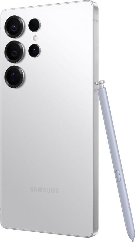 Смартфон Samsung Galaxy S25 Ultra 5G (S938) 6.9' 12/256ГБ, 2SIM, 5000мА•год, білий сріблястий титановий