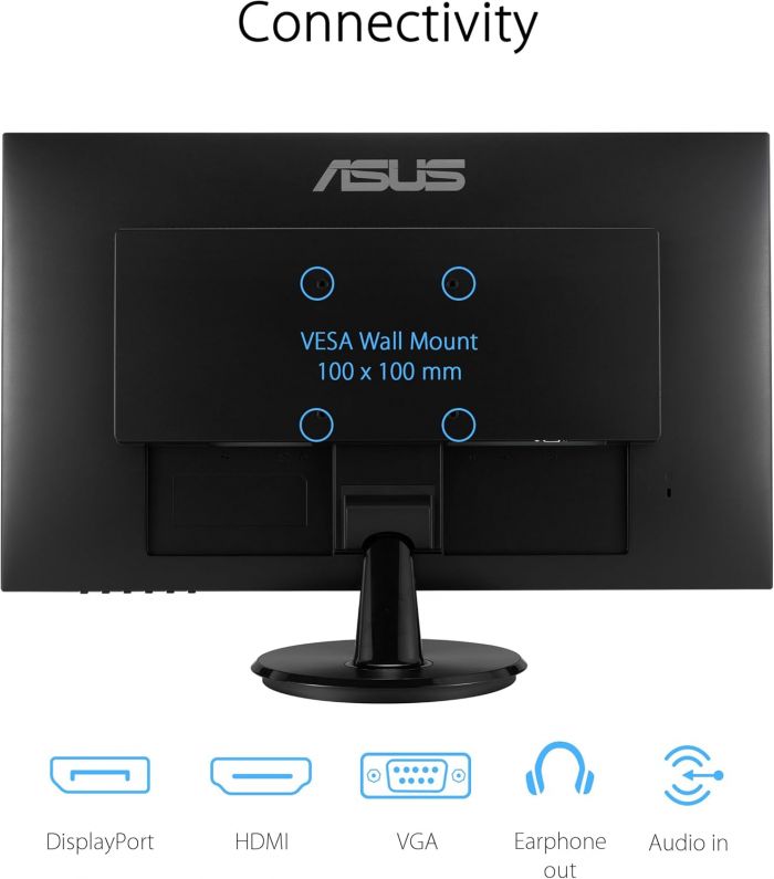 Монітор Asus 27" VA27DQFR D-Sub, HDMI, DP, MM, IPS, 100Hz, 1ms, AdaptiveSync
