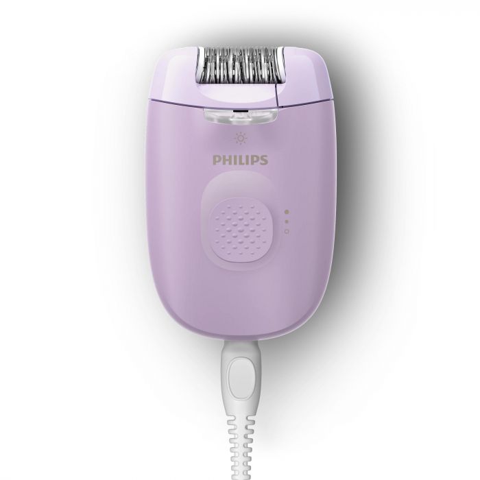 Епілятор Philips Series 2000 дисковий, від мережі, сух., насадок-3, з підсвіткою, фіолетовий