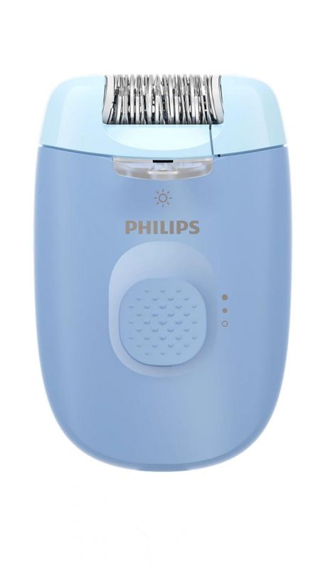 Епілятор Philips Series 2000 дисковий, від мережі, сух., насадок-2, з підсвіткою, блакитний