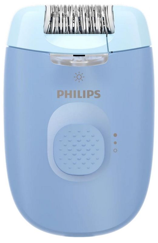 Епілятор Philips Series 2000 дисковий, від мережі, сух., насадок-2, з підсвіткою, блакитний
