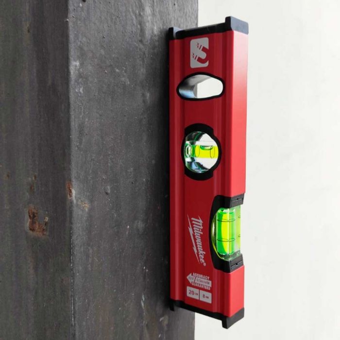 Рівень Milwaukee Slim Box, 20см, 2 капсули, алюмінієвий корпус