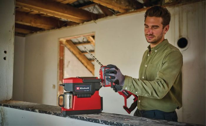 Кавомашина акумуляторна Einhell TE-CF 18 Li - Solo PXC 18В 240мл 80°С 1.2кг без АКБ та ЗП