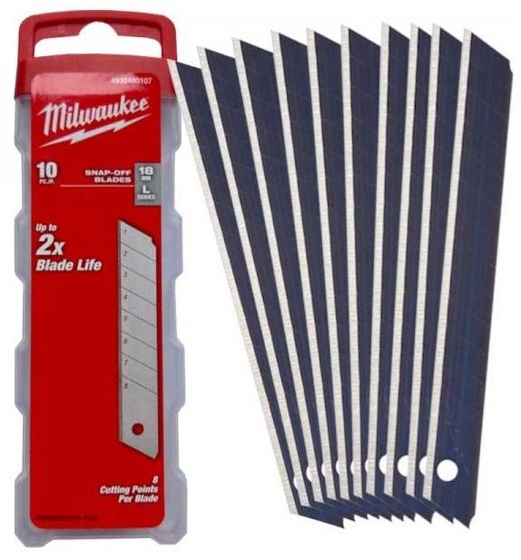 Лезо сегментоване Milwaukee, 18мм, сталь, 10шт