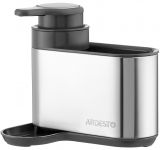 Органайзер для миючих засобів Ardesto, 8х12.7х16см, пластик, нержавіюча сталь, сірий