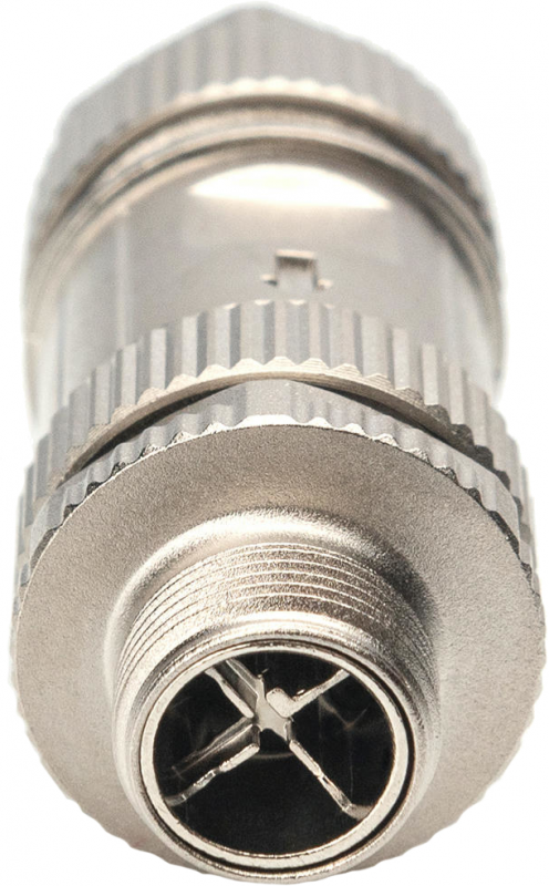 Конектор DIGITUS CАТ 6A M12 M, X-coded, STP, IP67