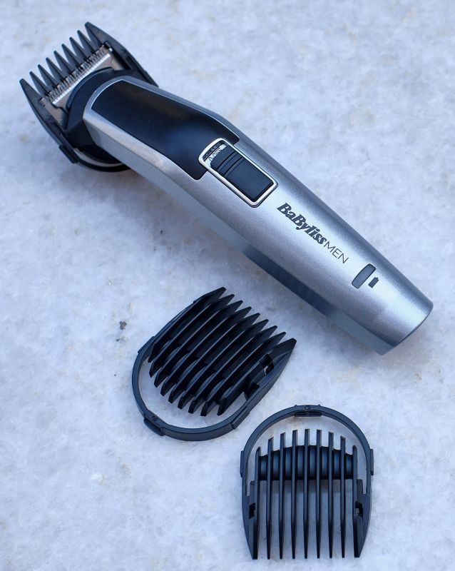 Набір для стрижки Babyliss, для бороди, вусів, голови, носа і тіла, акум., вібраційний мотор, насадок-8, чохол, сталь, сірий