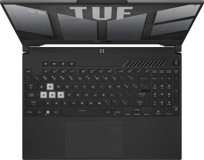 Ноутбук ASUS TUF F15 FX507ZC4-HN143 15.6" FHD IPS, Intel i5-12500H, 16GB, F512GB, NVD3050-4, NoOS, Сірий
