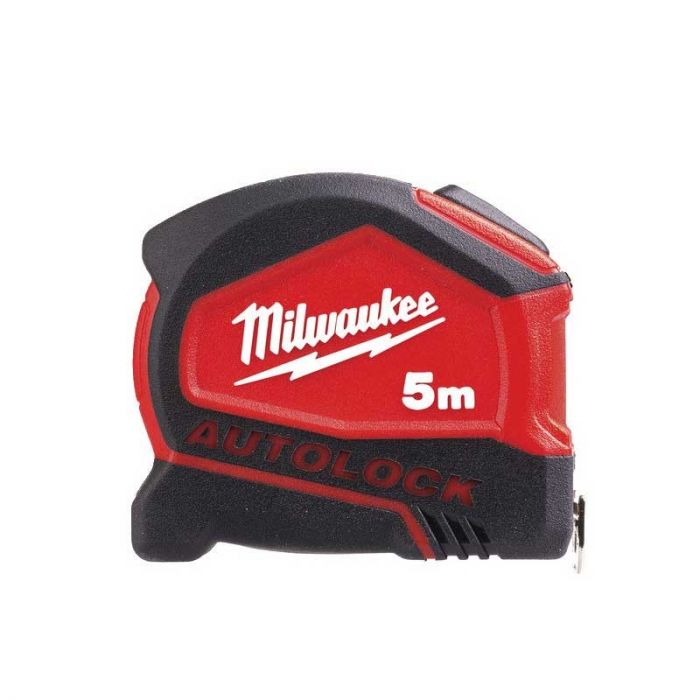 Рулетка Milwaukee Tape Measure Autolock, 5мх25мм, з фіксатором змотування, АБС-пластик