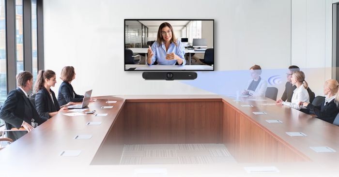 Відеотермінал Aver VB370A, Android 13, 4.5x Optical Zoom, 2 об'єктива 4K, PTZ, 14х Uni-mic, радіус дії 10 м, динаміки 2 х 6 Вт, Zoom Rooms, Dual Screen, чорний