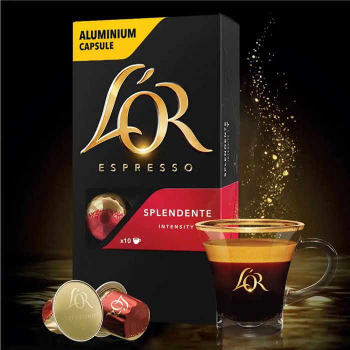 Кава L`OR капсули, Espresso Splendente, арабіка, 10шт, Nespresso