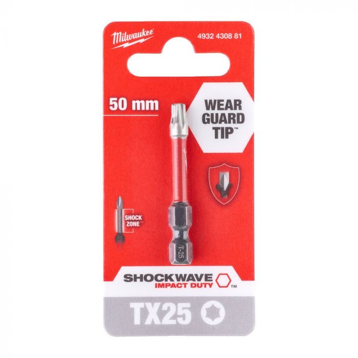 Біта Milwaukee Shockwave, Torx T25х50мм