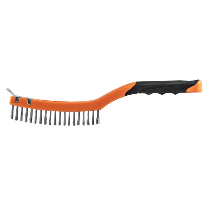 Щітка дротяна Neo Tools пряма, 3х19 рядів, прямий дріт 0.3мм, 345мм,  двокомпонентне руків'я