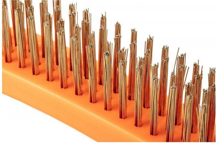 Щітка дротяна Neo Tools пряма, 4х16 рядів, прямий дріт 0.3мм, 260мм,  двокомпонентне руків'я