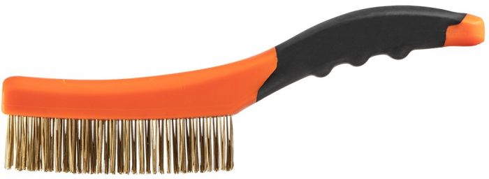Щітка дротяна Neo Tools пряма, 4х16 рядів, прямий дріт 0.3мм, 260мм,  двокомпонентне руків'я