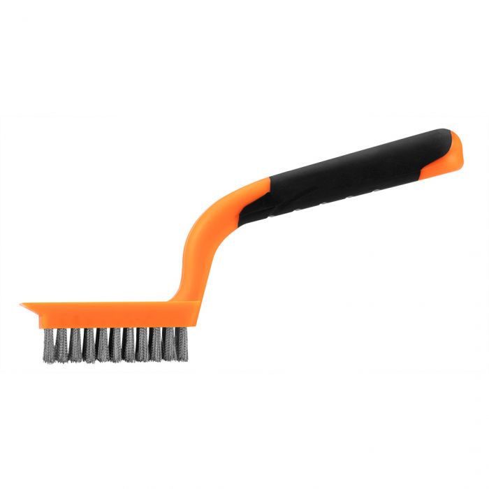 Щітка дротяна Neo Tools пряма, 5х11 рядів, прямий дріт 0.3мм, 1800мм,  двокомпонентне руків'я