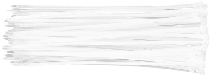 Хомут-стяжка Neo Tools, 75шт, пластик, 4.8x300мм, білий