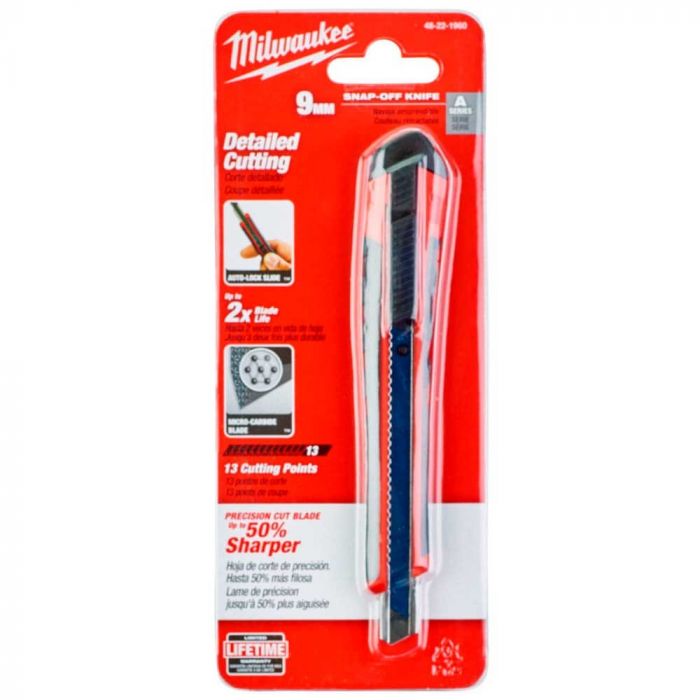 Ніж будівельний сегментований Milwaukee Heavy Duty, 9мм, корпус комбінований