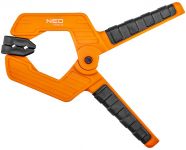 Струбцина Neo Tools, затискач пружинний, пластик, 50мм