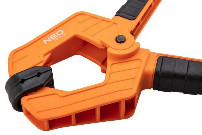 Струбцина Neo Tools, затискач пружинний, пластик, 100мм
