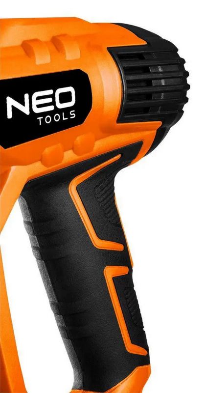 Фен будівельний Neo Tools 2000Вт 70-600°C 300/500л·хв 0.77кг