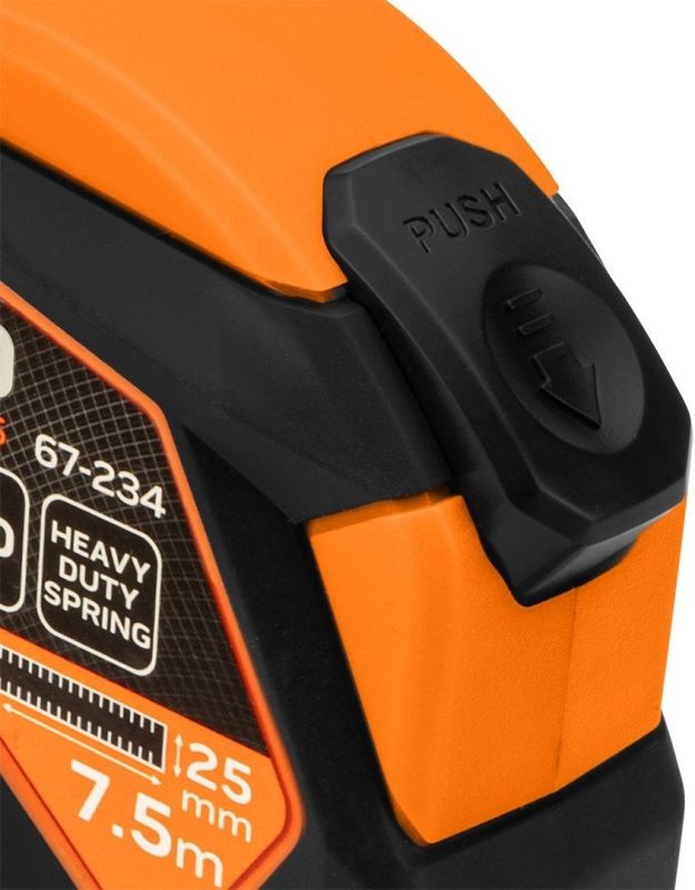 Рулетка Neo Tools, 7.5мx25мм, з фіксатором змотування, магніт