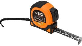 Рулетка Neo Tools Super Black, 7.5мx25мм, з фіксатором змотування, магніт
