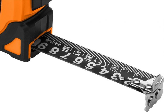 Рулетка Neo Tools Super Black, 3мx16мм, з фіксатором змотування, магніт