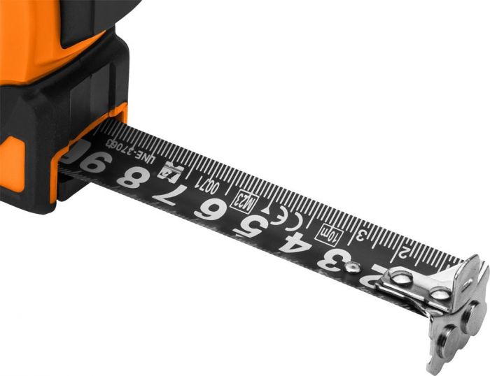 Рулетка Neo Tools Super Black, 10мx25мм, з фіксатором змотування, магніт