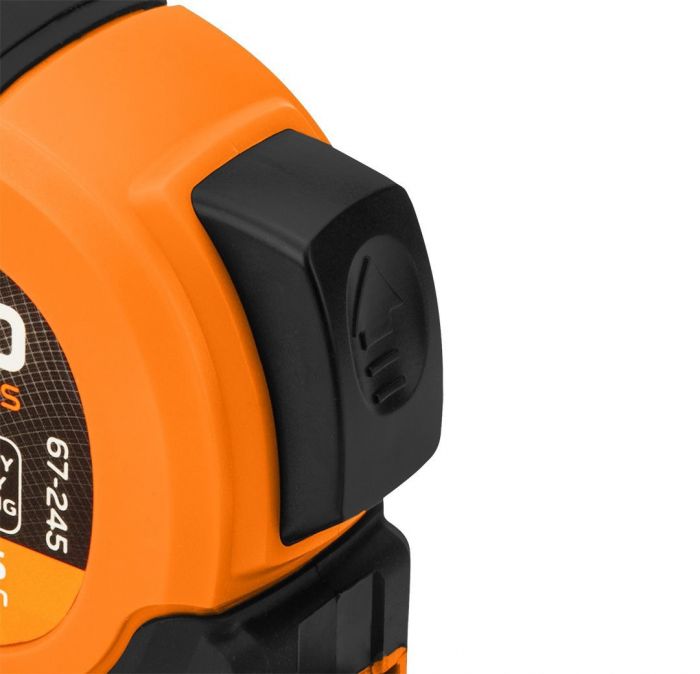 Рулетка Neo Tools Super Black, 10мx25мм, з фіксатором змотування, магніт