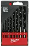 Набір свердел по дереву Milwaukee, 8шт, 4-10мм, кейс