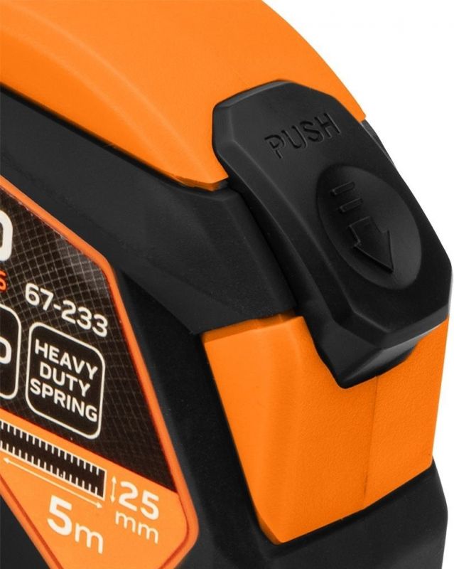 Рулетка Neo Tools, 5мx25мм, з фіксатором змотування, магніт