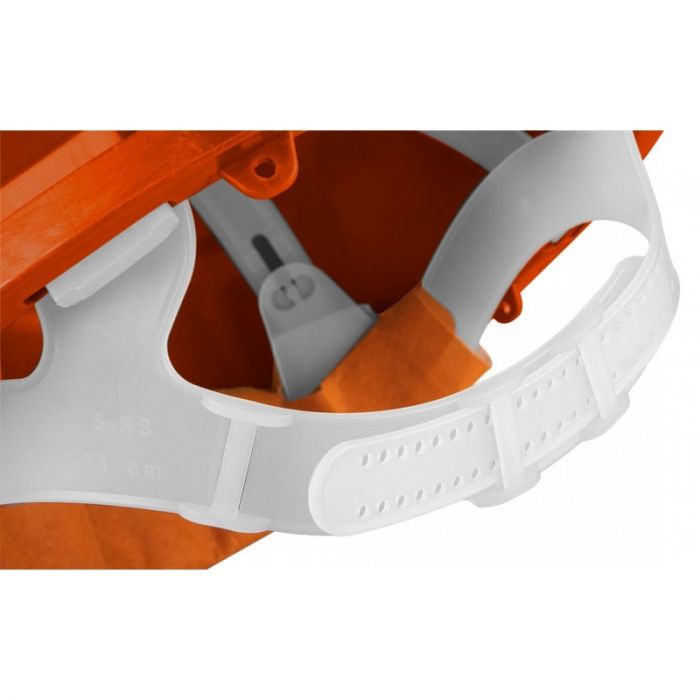 Каска захисна Neo Tools, пластик поліпропілен HDPE, пряжка для регулювання, помаранчевий