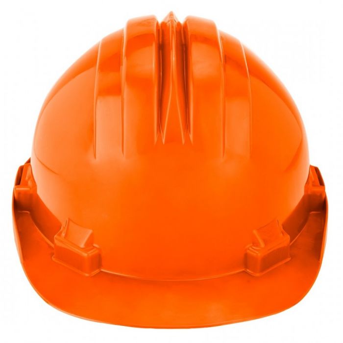 Каска захисна Neo Tools, пластик поліпропілен HDPE, пряжка для регулювання, помаранчевий