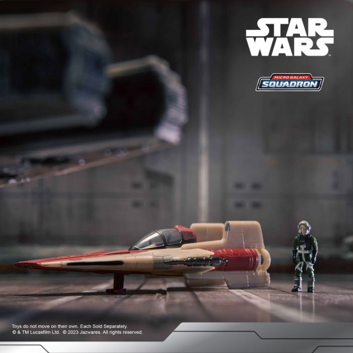 Ігрова колекційна фігурка Star Wars Small Vehicle Транспорт та фігурка A-Wing 7.5см