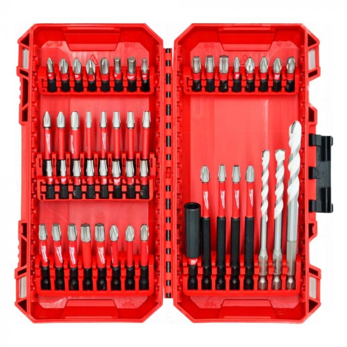 Набір біт і свердл Milwaukee Shockwave, 48шт, сталь, кейс