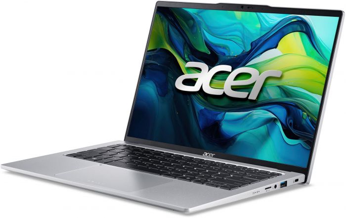 Ноутбук Acer Swift Go 14 SFG14-73 14" 2.8K OLED, Intel U7-155H, 32GB, F1TB, UMA, Win11, сріблястий