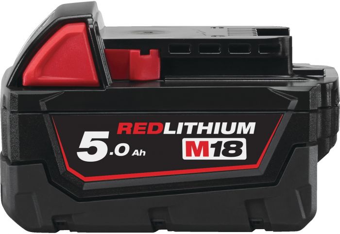 Набір акумулятора та зарядного пристрою Milwaukee NRG-502 12В 1х2А·год Redlithium M12 18В 2х5А·год Redlithium M18 ЗП M12-18FC