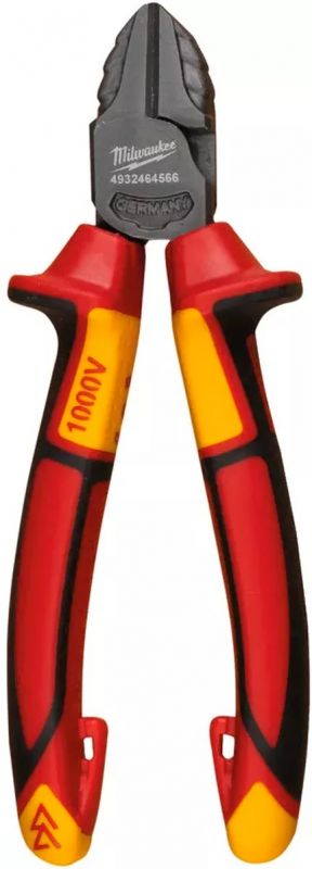Кусачки-бокорізи Milwaukee, діелектричні, для робіт під напругою 1000В, 160мм