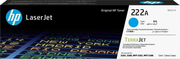 Картридж HP 222A CLJ Pro 3203/3303 Cyan (1200стор)