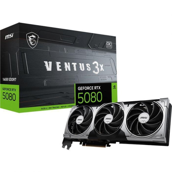 Відеокарта MSI GeForce RTX 5080 16GB GDDR7 VENTUS 3X OC