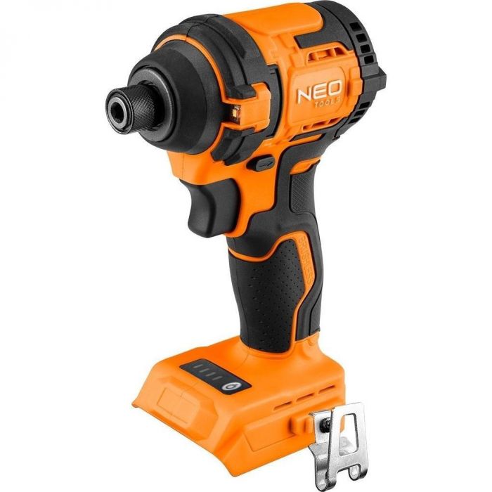 Гайковерт ударний Neo Tools Energy+ 18В безщітковий 3600об·хв 300Нм 1/4" 4 швидкості 0.85кг без АКБ та ЗП