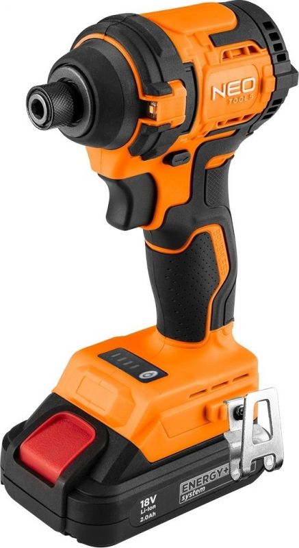 Гайковерт ударний Neo Tools Energy+ 18В безщітковий 3600об·хв 300Нм 1/4" 4 швидкості 0.85кг без АКБ та ЗП
