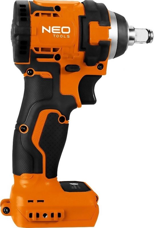 Гайковерт ударний Neo Tools Energy+ 18В безщітковий 2500об·хв 350Нм 1/2" 3 швидкості 1.1кг без АКБ та ЗП